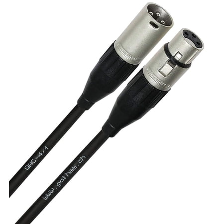 5 Meter - Gotham GAC-4/1 Male To Female Microphone Cable With Amphenol Silver