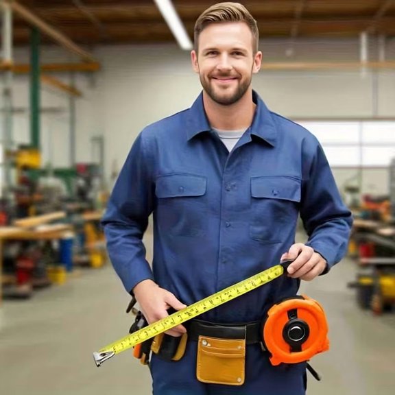 5 Meter Metal Retractable Tape Measure - High Precision Steel Ruler for Construction and DIY Projects