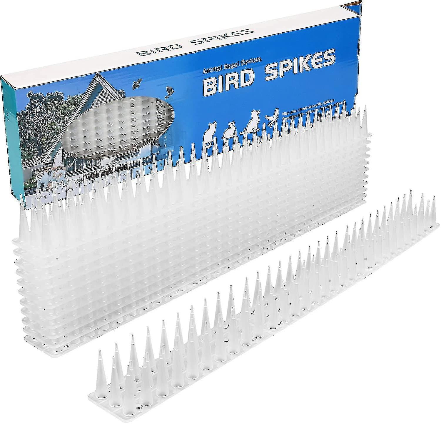 5 Meter Pigeon Spikes, 3 Rows Plastic Pigeon Repellent Bird Repellent