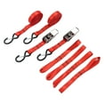 5 Meter Red Cargo Tie Down Strap 1763lb Pull Strength Secure Ratchet Bundle Tension Pressing