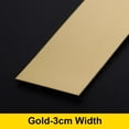 thumbnail image 1 of 5 Meter Stainless Steel Wall Sticker Decorative Lines Decorative Strip Ceiling Edging Strip Edge Strip Mirror Wall Sticker GOLD 4CM WIDTH, 1 of 1