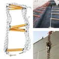 thumbnail image 1 of 5 Meters Fire Escape Ladder Folding Emergency Rescue Rope Nylon Epoxy Resin Fireproof, 1 of 15