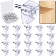 5 Millimeters Shelf Support Peg Support Cabinet Shelf Pins Clear Plastic Replacement Peg Cabinet Shelf Supports Pins for Kitchen Furniture Book Shelves Shelf Holder Locking Pins 20 Pieces