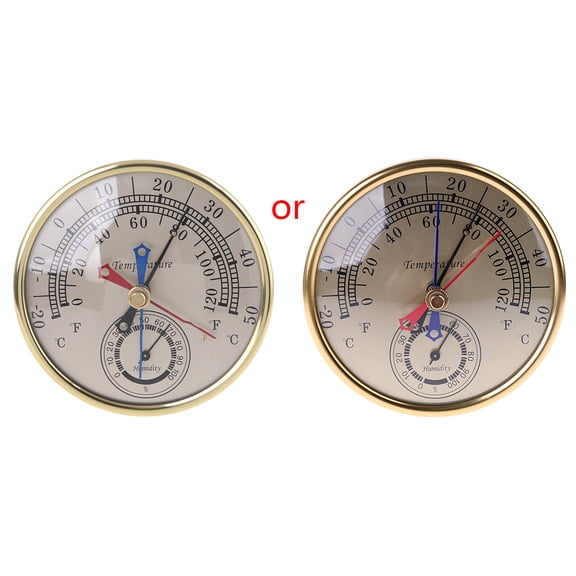 5" Min Max Thermometer Hygrometer Wall Mount Hanging Analog Temperature Humidity