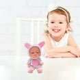 thumbnail image 1 of 5" Mini Dolls, Realistic Washable PVC Doll with Cute Bodysuit and Hat, Sleep Doll with Animals Clothes for Birthday Party Holiday Christmas Gift, 1 of 6