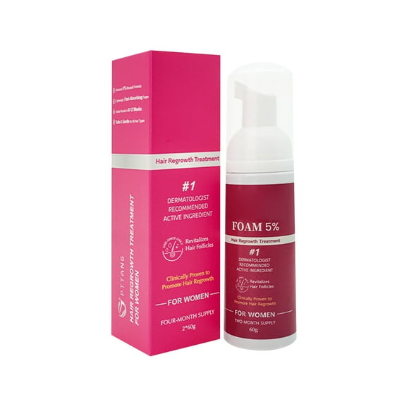 5% Minoxidil Foam for Women Hair Growth: Extra Strength Hair Regrowth Treatment Revitalize Hair Follicles & Regrow Thicker, Fuller Hair Hair Loss Solution 1PC