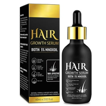 5% Minoxidil for Men and Women Hair Growth Serum, Hair Growth Oil Biotin Hair Regrowth for Stronger Thicker Fullness, Promote Natural Hair Growth, Stop Hair Loss and Thinning, Nursing Scalp 1pcs