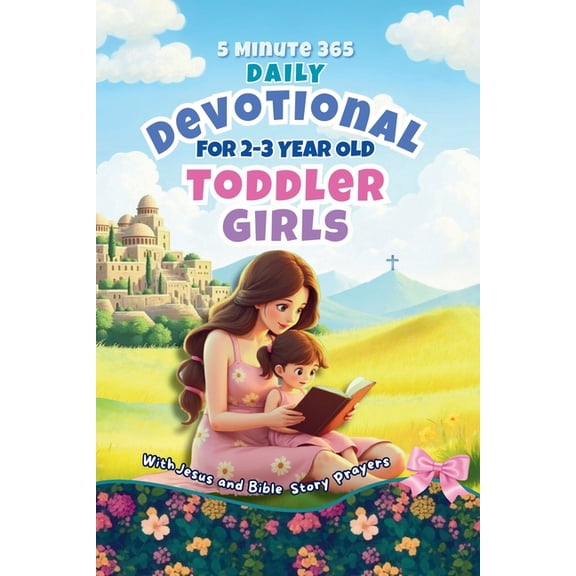 5 Minute 365 Daily Devotional for 2-3 Year Old Toddler Girls with Jesus and Bible Story Prayers: A Year of Stories and P, (Paperback)