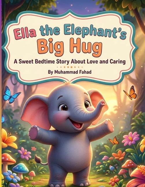 Jungle Animal Adventure Stories Ella the Elephant's Big Hug: A Sweet Bedtime Story About Love and Caring for Kids Ages 3-8, Book 9, (Paperback)