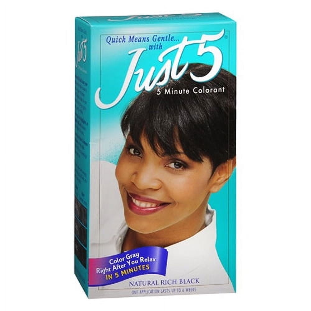 5 Minute Colorant By Just 5 Hair Color, Natural Jet Black - 1 Ea, 3 Pack
