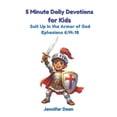 thumbnail image 1 of 5 Minute Daily Devotions for Kids: Suit Up in the Armor of God Christian Bible Devotional for Ages 4-10 Ephesians 6:14-1, (Paperback), 1 of 1