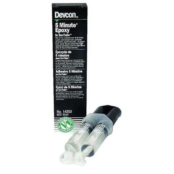 5 Minute Epoxy, 25 Ml, Dev-Tube, Colorless To Light Yellow | Bundle of 2 Tubes