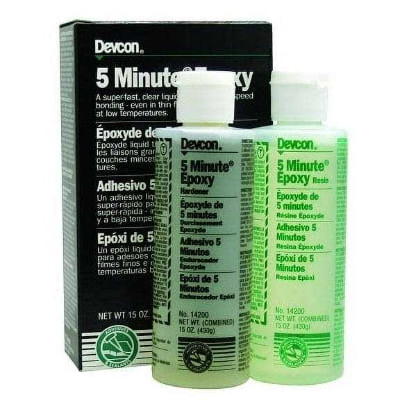 5 Minute Epoxy, 50 mL, Dual Cartridge, Colorless to Light Yellow | Bundle of 2 Tubes