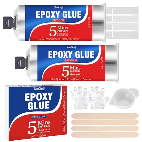 Image showcasing 5 Minute Epoxy Glue, Clear Epoxy Resin Adhesive, Quick Dry Welding ...