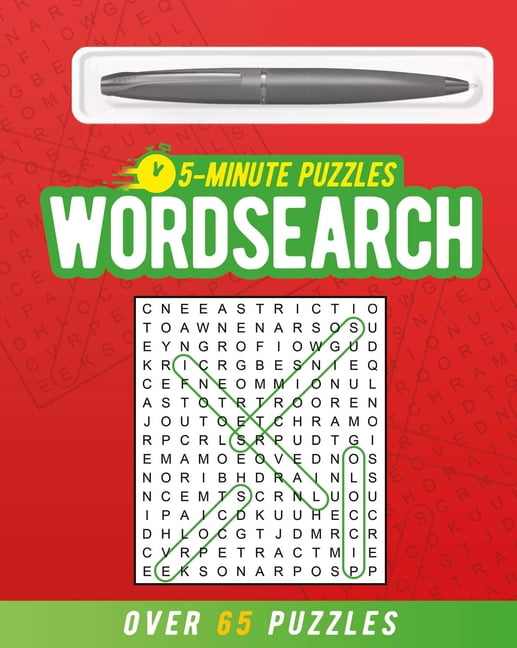 5-Minute Puzzles 5-Minute Wordsearch (Includes Ball-Point Pen): Over 65 Puzzles, (Paperback)