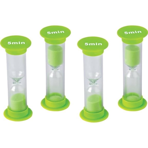 5 Minute Sand Timers Mini - Pack of 6