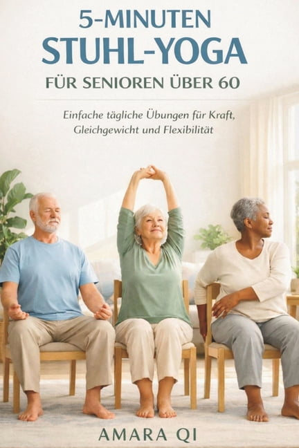 5-Minuten-Stuhl-Yoga Fr Senioren ber 60: Einfache tgliche bungen fr Kraft, Gleichgewicht und Flexibilitt, (Paperback)