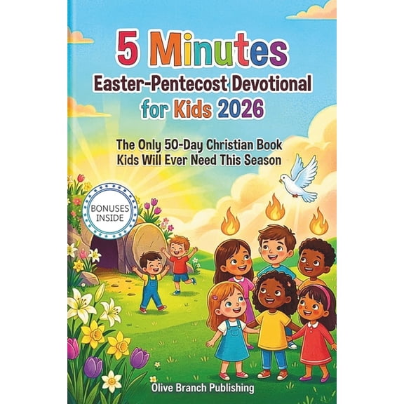 5 Minutes Easter-Pentecost Devotional for Kids 2026: The Only 50-Day Christian Book Kids Will Ever Need This Season, (Paperback)