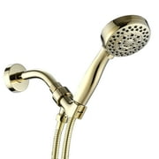 5 Mode Adjustable Settings Handheld Shower Head with Hose High Pressure Shower Heads, Gold