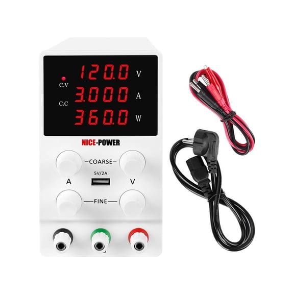 5 Modes Of 120-V 3A Switching Adjustable Power Supply Laboratory Precision Digital LED Display DC Regulated Bench Source ,Low-loss