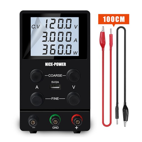 5 Modes Of 120-V 3A Switching Adjustable Power Supply Laboratory Precision Digital LED Display DC Regulated Bench Source ,Test accurately