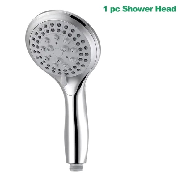5 Modes High Pressure Rainfall Handheld Shower Head with Silicone Nozzles and Chrome Plating
