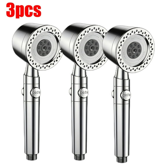5 Modes Spray Water Saving Shower Head ABS Handheld Spa Showerheads Large Flow Portable Bathroom Filter Shower Faucet Nozzle Set