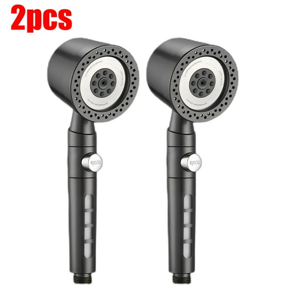 5 Modes Spray Water Saving Shower Head ABS Handheld Spa Showerheads Large Flow Portable Bathroom Filter Shower Faucet Nozzle Set