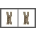 thumbnail image 1 of #5 Molded Vislon Beige YKK Jacket 2-Way Separating Zippers - Choose Your Length - Color: Beige #573 - Made in The United States (2 Zippers Per Pack) (32" Inches), 1 of 1