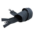 thumbnail image 1 of #5 Molded Vislon Dark Grey YKK Jacket 2-Way Separating Zipper - Choose Your Length - Color: Dark Grey #579 - Made in The United States (1 Zipper Per Pack), 1 of 1