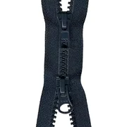 #5 Molded Vislon Navy 560 YKK Jacket 2-Way Separating Zipper - Choose Your Length - Made in The United States 1 Zipper Per Pack 26 Inches
