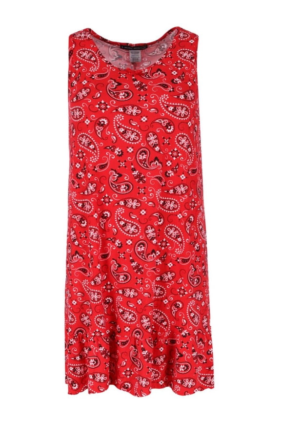 Paisley Sleeveless Sleep Gown (Women)