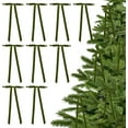 thumbnail image 1 of 5'' Moss Green Bow with Long Tail, 24 Piece Velvet Christmas Bows for Wreaths Already Made, Premade Pretied Bows for Treat Bags, Christmas Tree, Gift Wrapping, Party Favor, Crafts, Wedding, 1 of 18