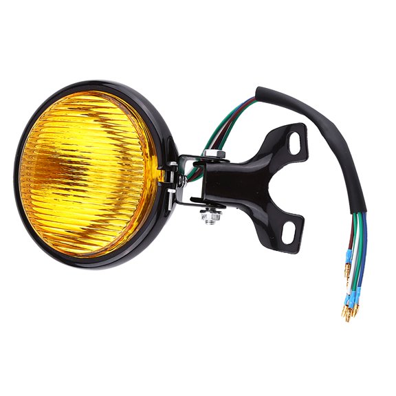 5" Motorcycle Headlight Lamp Bulb For Yamaha Kawasaki Honda Suzuki Choppers Round Amber