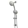 5" Multi Function Dual Shower Head, with Adjustable Slide Bar, Chrome