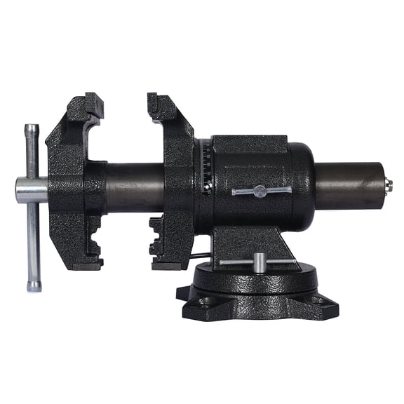 5" Multi-jaw Rotating Bench Vise ,Multipurpose Vise Bench,360-Degree Rotation Clamp on Vise with Swivel Base and Head ,5inch black,