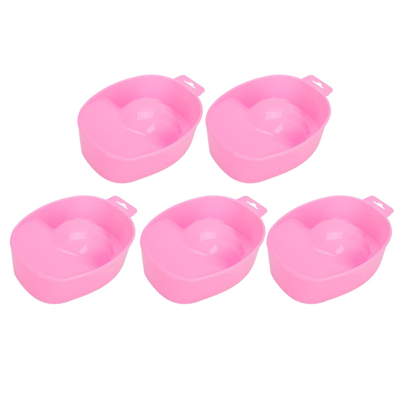 5 Nail Polish Removal Bowls Nail Art Soaking Tray Gel Remover Manicure