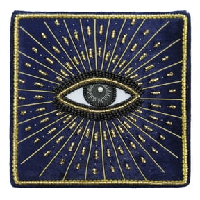 5" Navy Celestial Eye Box Tabletop Dcor by Ashland