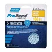 5 Norton 03228 ProSand Multi-Hole Hook & Sand Discs, 180-Grit, 3-Pack