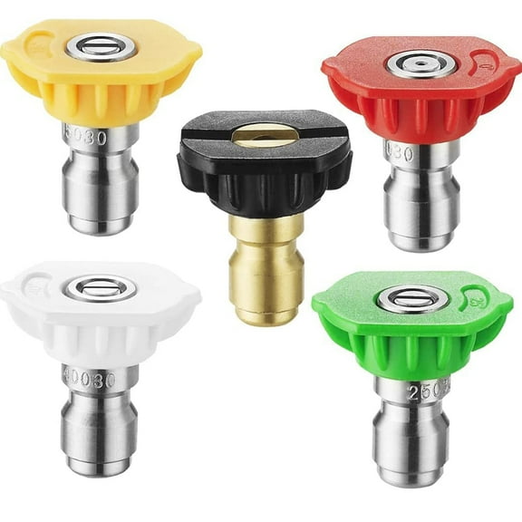 5 Nozzles for Snow Spray Washer Foam Gun Jet Bottle Lance Cannon