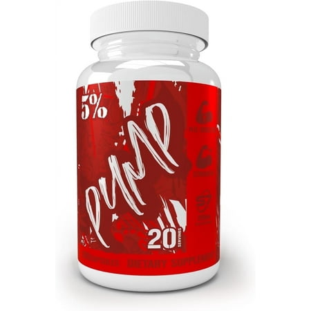 5% Nutrition Code Red Pump Capsules, Nitric Oxide Pre Workout Supplement with Glycersize S7, 100 Ct
