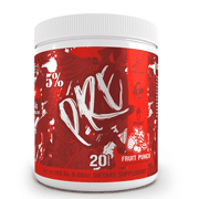 5% Nutrition Code Red Series Pre Workout Powder for Men & Women | Energy, Pump, Power, Protein Synthesis & Focus | 300mg Caffeine, L-Citrulline, Glycerol, Taurine, Alpha GPC, Huperzine Fruit Punch