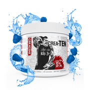 5% Nutrition CreaTEN Creatine Complex + Accelerators | Flavored Creatine Powder for Muscle Gain | Max Power, Strength, Endurance, & Recovery (Blue Raspberry)