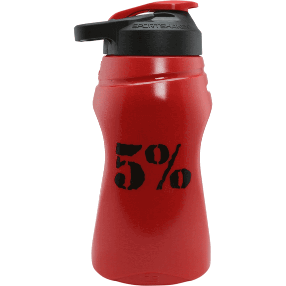 5% Nutrition 64 oz Half Gallon Gym Water Bottle with Handle, Large Reusable Sports Jug for Hydration