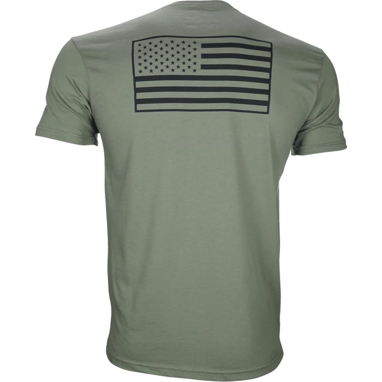 5 Nutrition Rich Piana American Flag Tee 100 Cotton Military Green T