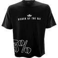 thumbnail image 1 of 5% Nutrition Rich Piana  Mens Bodybuilding Pump Cover Tee, BiggerByTheDay Black Short Sleeve T-Shirt, 1 of 4