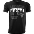 thumbnail image 1 of 5% Nutrition Rich Piana Black Muscle T-Shirt, Monsters Do Exist Short Sleeve Men's Workout Gym Shirt, 1 of 4