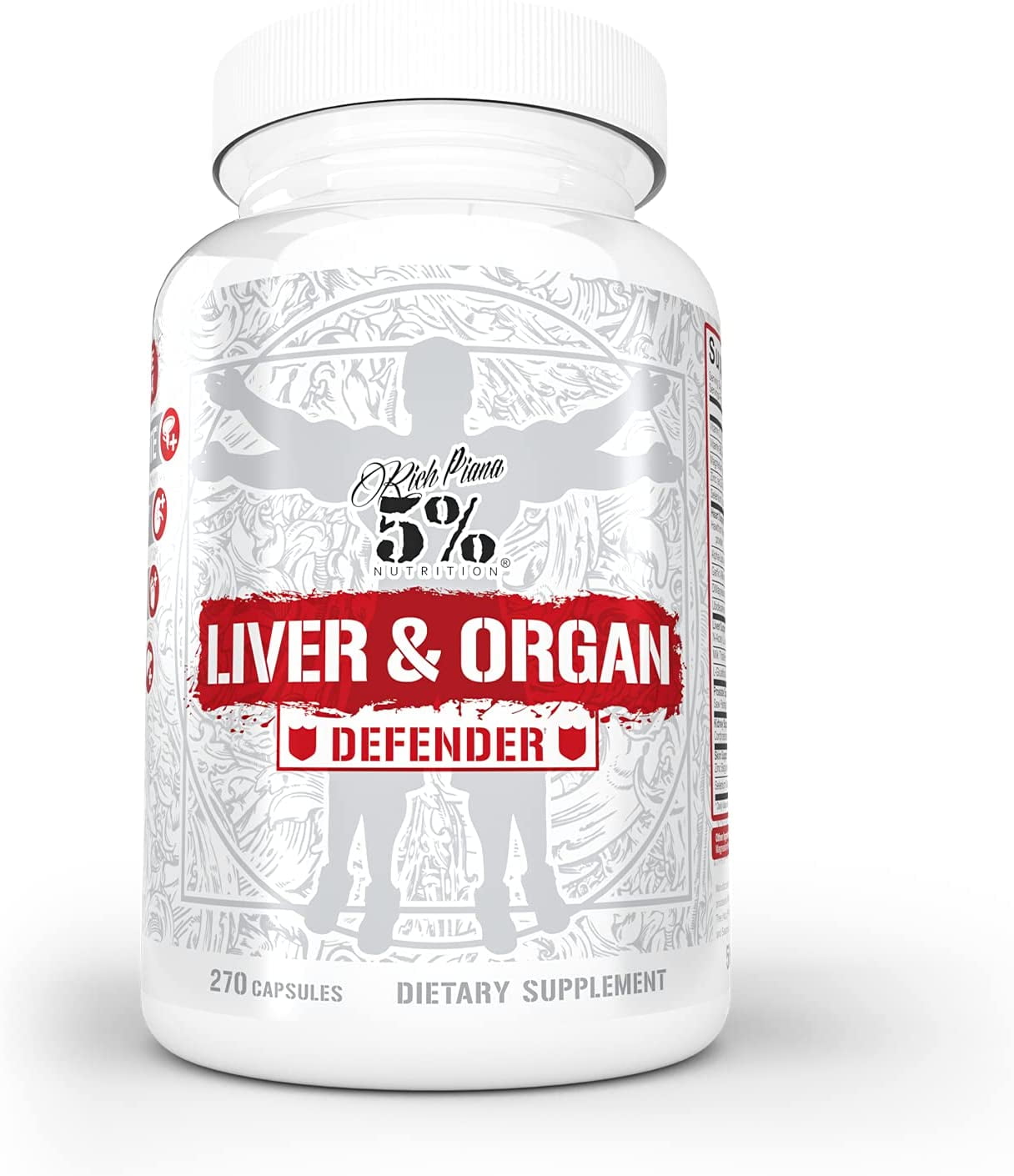 5 Nutrition Rich Piana Liver & Organ Defender Cycle Support Premium