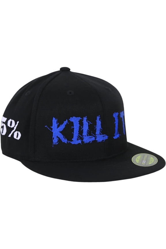 Rich Piana Love It Kill It Black Fitted Baseball Hat, Flexfit Flat Bill Cap, Men & Women