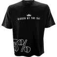 thumbnail image 1 of 5% Nutrition Rich Piana  Mens Bodybuilding Pump Cover Tee, BiggerByTheDay Black Short Sleeve T-Shirt, 1 of 4
